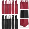 thumbnail image 3 of 10pcs Wine Bottle Packing Bags Non-woven Cloth Bags Handheld Wine Bottle Gift Bags, 3 of 9