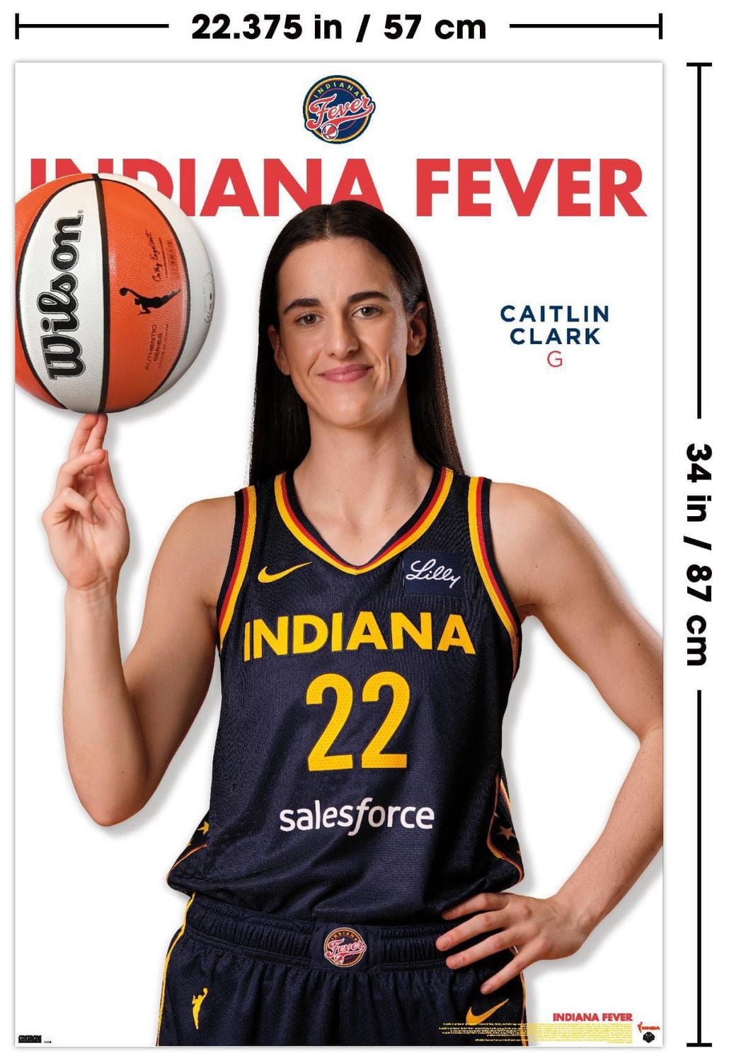 WNBA Indiana Fever - Caitlin Clark Feature Series 24 Wall Poster, 22.375" x 34"