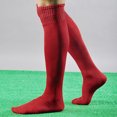 thumbnail image 1 of Under $10 Socks Red Over Knee Long Socks Men Sock RD Football Sport Baseball Soccer High Socks, 1 of 2