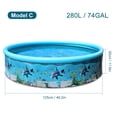 thumbnail image 4 of Piscine Portable Rigide Sans Gonflage Piscine Pliable Piscine Familiale Piscine Ronde pour Bébés Enfants Adultes, 4 of 7