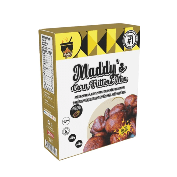 Maddy's Corn fritter's Mix/ Mélange à Beignets de maïs/ mélange à Beignets de Banane de Maddy/Talés-Talés/Klaclos/mākālā mā mbāssï