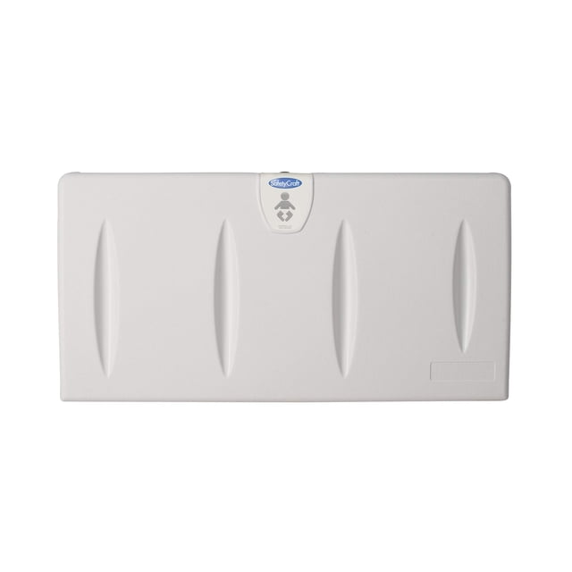 Foundations SafetyCraft Horizontal Wall-Mounted Baby Changing Station, 250 lb Capacity, Light Gray (100-EH-SC)
