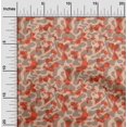 thumbnail image 2 of oneOone Georgette Viscose Orange Fabric Abstract Fabric For Sewing Printed Craft Fabric By The Yard 42 Inch Wide, 2 of 4