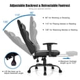 thumbnail image 4 of Costway Gaming Chair Racing High Back Office Chair w/ Footrest Black, 4 of 10
