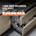 thumbnail image 2 of KFFKFF Set of 6, 22-Inch Drawer Slides, Side Mounting Rails, Robust Full Extension Steel Tracks, Quiet Soft-Close Guide Glides for Kitchen Cabinets, Ball Bearing Runners, Supports Up to 100 Lbs, 2 of 9