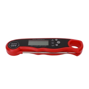 Jadeshay Thermomètre à Viande Numérique 2 Sondes Thermomètre à Viande Pliable étanche à Lecture Rapide avec Fonction D'alarme Rétroéclairée pour Friture, Barbecue, Grill
