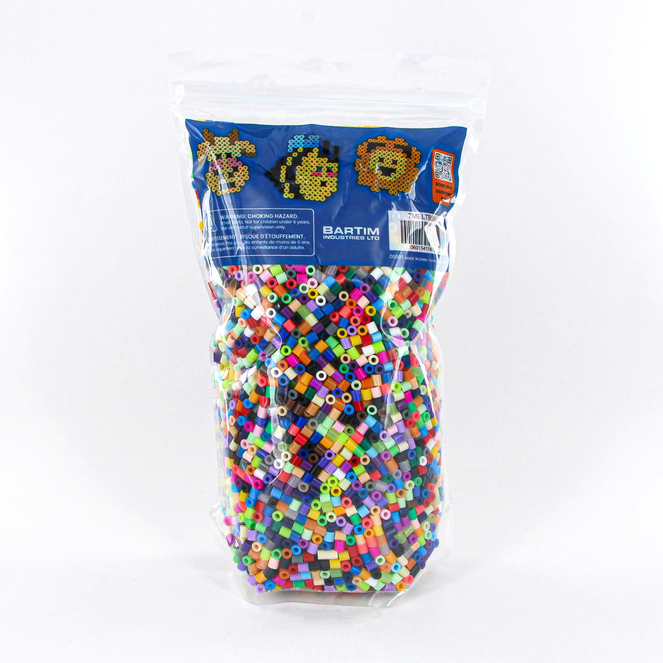 TINY HANDS Assorted Melty Beads Refill Pack, 10, 000 Beads Craft Refill for Kids Ages 6+, DIY Fuse Beads for Pegboards and Bead Art Projects