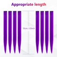 thumbnail image 3 of LAICAIW Rallonges de Cheveux Colorées de 22 Pouces, Postiche Lisse, Mèches de Fête Multicolores à Clipser, Rallonges de Cheveux Synthétiques (12 Pcs Violet), 3 of 6
