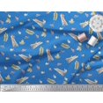 thumbnail image 2 of Soimoi polyester Crepe Fabric Leaves,Cinnamon & Snail Insects Print Fabric by the Yard 52 Inch Wide, 2 of 3