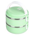 thumbnail image 3 of Khall Thermal Lunch Box Stackable Hot Food Insulated Box 304 Stainless Steel Round Lunchbox Sealed Food Containers,Thermal Insulated Lunch Box,Stainless Steel Thermal Lunch Box, 3 of 8