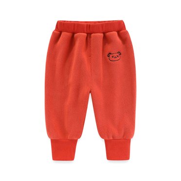 EGNMCR Pants Women, Full Length Pants Toddler Baby Boys Girls Solid Color Plush Cute Winter Casual Keep Warm Pants Girl Pants