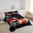 thumbnail image 3 of Erosebridal American Football City Bedding Queen Comforter Set, Soccer Down Comforter, Rugby Game Sports Decor, Reversible, 3 of 8