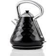 thumbnail image 1 of Ovente Electric Kettle 1.7 Liter Stainless Steel Cleo Collection, 1500 Watts with Fast Heating Element and Boil Dry Protection, Fashionable Gift for Friends and Family, Black (KS755B), 1 of 10