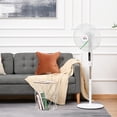 thumbnail image 2 of HOMCOM Standing Floor Fan with Remote Control Tall Pedestal Electric Fan, 2 of 10