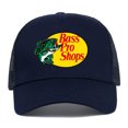 thumbnail image 1 of Bassproshops Printed Cotton Summer Outdoor Fishing Sun Protection Baseball Cap  (Navy blue), 1 of 7