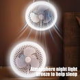 thumbnail image 4 of Ceiling Fan with Lights Ceiling Fan with Lights Enclosed Low Fan Light Ceiling Light with Fan Usb Rechargeable Fan Ceiling Fans Indoor with Light, 4 of 7
