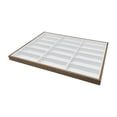 thumbnail image 1 of MERIGLARE Sunglass Organizer Tray 18 Grids Eyewear Case Storage for Home Showcase Shop White Inner, 1 of 1