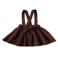 thumbnail image 3 of Toddler Baby Girl Suspender Skirt  Cute Adjustable Strap Button Front Overall Skirt, 3 of 7
