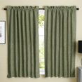 thumbnail image 1 of Blazing Needles Microsuede Chenille Drapery Panel (Set of 2), 63" by 52", Sage Green, 1 of 2