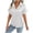 White, variant on zbxnLI Women's Satin Button down Shirts Casual Short Sleeve Collared Shirt Business Work Blouse Fashion Clothes