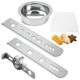 thumbnail image 1 of Baohd 4pcs Silver Stainless Steel Biscuit Attachment For Meat Mincer Easy To And Versatile High, 1 of 6