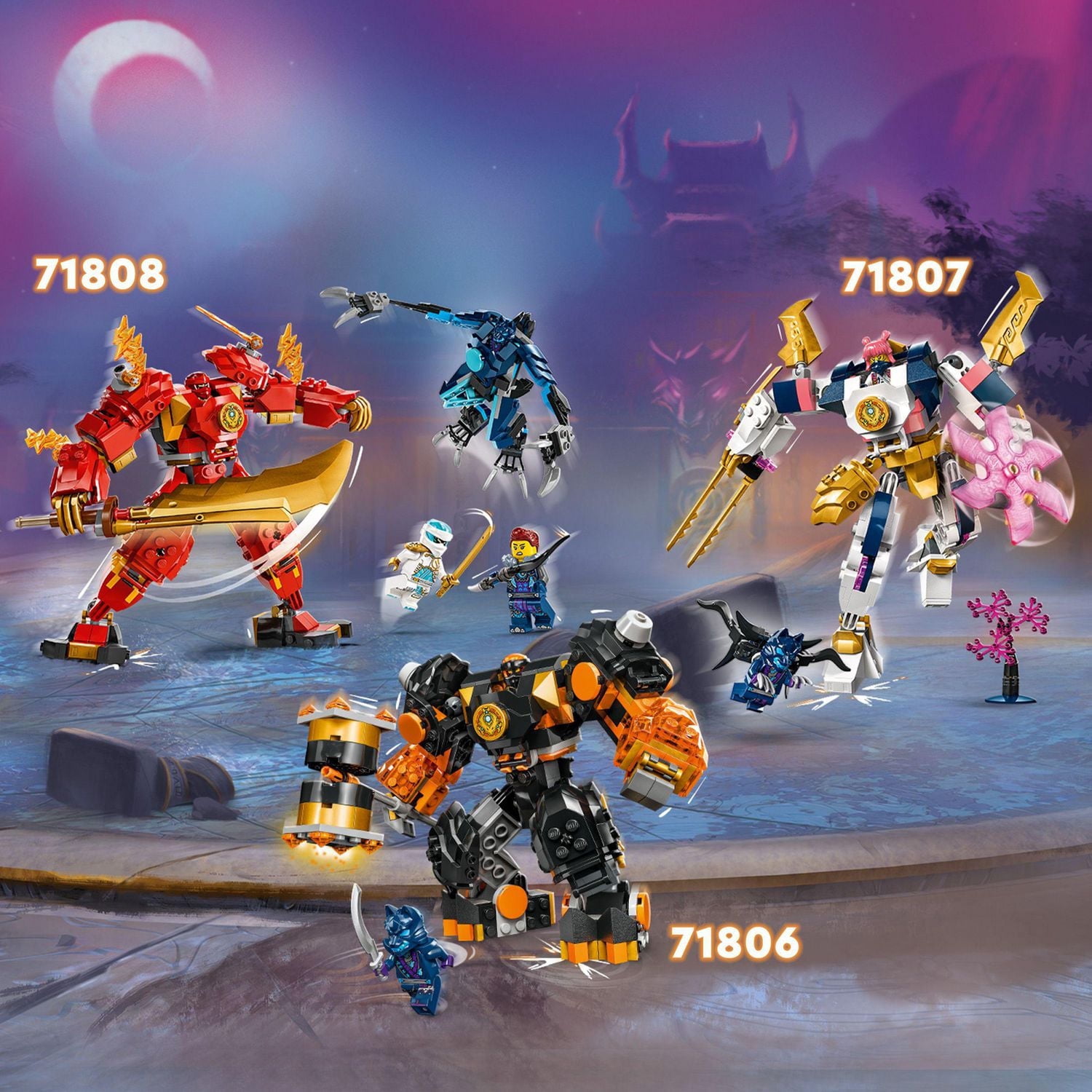 LEGO NINJAGO Sora's Elemental Tech Mech Mini Ninja Toy