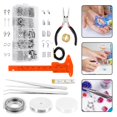 thumbnail image 2 of Kit de Fournitures pour Fabrication de Bijoux 10 Compartiments Kit de Réparation de Collier, Boucles d'Oreilles, Bracelet, 2 of 6