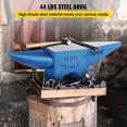 thumbnail image 2 of VEVOR Single Horn Anvil 44Lbs Steel Anvil Blacksmith for Sale Forge Tools and Equipment Anvil Rugged Round and Square Hole Horn Anvil Blacksmith Jewelers Metalsmith Blacksmith Tool, 2 of 9