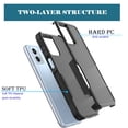 thumbnail image 3 of For Motorola Moto G 5G 2023 Phone Case,2 in 1 Hard PC Phone Case for Moto G 5G 2023 , Rubber & Rugged Shockproof Full Body Protection Case Cover - Black, 3 of 6