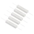 thumbnail image 1 of Unique Bargains 5 Pcs Résistances Ohms 10K, Résistance Ciment Céramique 10W Kit de Résistance Ciment de Puissance Tolérance 5 % pour Adaptateurs d'Alimentation Audio, 1 of 4