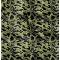 thumbnail image 1 of Soimoi Green Rayon Crepe Fabric Leopard Animal Skin Decor Fabric Printed Yard 46 Inch Wide, 1 of 6