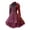 E-Wine, variant on Kcodviy Women's Dress Retro Style Cute Gothic Clothes for Teen Solid Color Trumpet Sleeve Gothic Clothes for Women Long Princess Dress