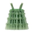 thumbnail image 1 of FhsagQ Robe pour Filles Robe Robe Robe Robe Super Féerique Robe Robe Robes de Pâques pour Filles 4T Robes de Princesse pour Filles 6-7 Ans Vert 3-4ans, 1 of 5