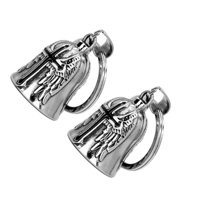 ZheElen 2piece Popular Gift Motorcycle Bell Lucky Charm Good Luck On Road Wide Application Alloy