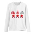 thumbnail image 3 of Chandails de la Saint-Valentin pour Femmes avec Cœur d'Amour, Mignons, Graphiques, Chandails de la Saint-Valentin à Manches Longues, Col Rond, Hauts de Vacances, Mode Féminine, Imprimé Gnome de la Saint-Valentin, Col Rond, Haut à Manches Longues, T-Shirt, 3 of 3