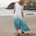thumbnail image 2 of TJAZFJPA Robes d'Été pour Femmes Mode pour Femmes Col Rond Décontracté Imprimé Pissenlit 3D Sans Poignets Poche Longue Robe Débardeur Robe Décontractée Robe pour Femmes Robe de la Saint-Valentin Femmes, 2 of 6