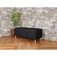 thumbnail image 3 of Lesro Ravenna Lounge Reception Loveseat Bench in Black, 3 of 8