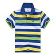 thumbnail image 1 of Polos pour Petits Garçons Chemises Rayées pour Garçons Chemises d'Uniforme pour Garçons Manches Courtes Chemises pour Tout-Petits Chemises de Rugby Tenue Garçon 4T, 1 of 2