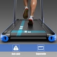 thumbnail image 4 of SuperFit 2.25HP 2 in 1 Folding Treadmill W/ APP Control Speaker Remote Control Blue, 4 of 10