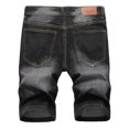 thumbnail image 4 of Teissuly Summer Shorts Discount Men's High-end Ripped Personality Camouflage Stitching Trend Shorts, 4 of 8