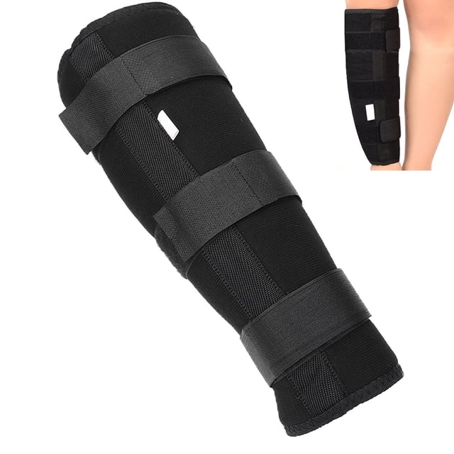 Attelle Stabilisatrice Fixe pour Tibia, Mollet, Protège-Tibia et Fibule, Sangle de Fixation pour Fracture du Tibia