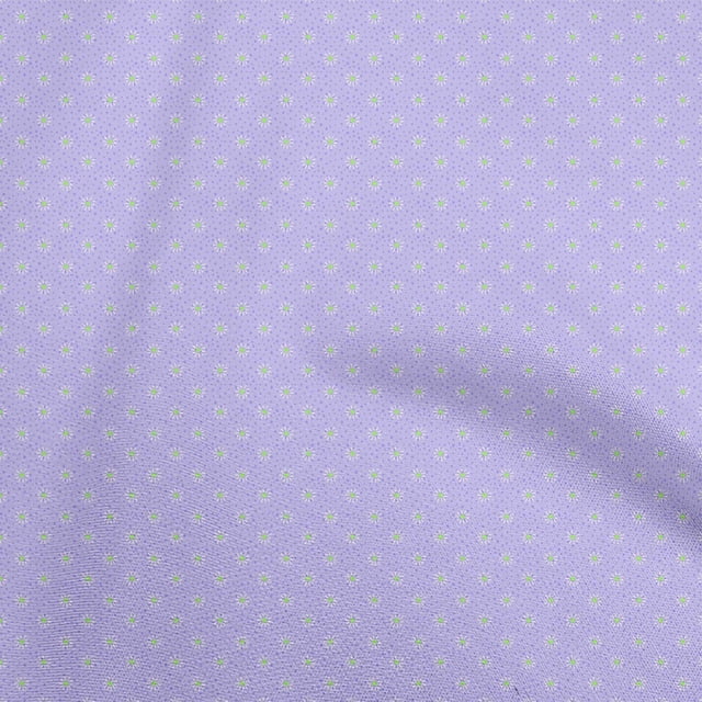 oneOone Rayon Lavender Fabric Kids Daisy Craft Projects Decor Fabric Printed By The Yard 56 Inch Wide