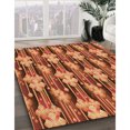 thumbnail image 3 of Ahgly Company Tapis de Zone Carré Orange Lavable en Machine, 5 Pieds Carré, 3 of 7