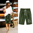 thumbnail image 2 of KIHOUT Shorts d'Été Rabais Shorts d'Été Imprimés Cinq Points Grande Taille en Coton et Lin Pantalons Décontractés Shorts, 2 of 6