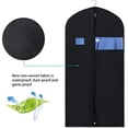 thumbnail image 3 of Sacs à Vêtements Suspendus pour Rangement de Garde-Robe Sac à Vêtements Sac de Complet pour Rangement de Garde-Robe et Voyage Sac à Vêtements Pliable pour Suspendre des Vêtements Sac de Complet de Voyage avec Carte d'Identité pour Complets Jupes, 3 of 7