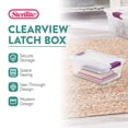 thumbnail image 2 of Sterilite 6 Quart Plastic ClearView Latch Storage Container Tote, 24 Pack, 2 of 10