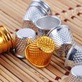 thumbnail image 4 of 50pcs Useful Sewing Thimble Sewing Protective Supplies DIY Crafts Tools Sewing Accessory for Home Shop Store (Silver), 4 of 8