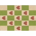 thumbnail image 1 of Ahgly Tapis Rectangulaire Lavable en Machine Intérieur Transitionnel Brun Gingembre Vert, 7 Pieds x 9 Pieds, 1 of 7