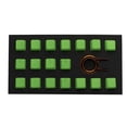 thumbnail image 1 of Tai-Hao Rubber Keycap Set 18 Pieces Diamond Texture Compatible with Cherry MX and Mechanical Keyboards Includes Keycap Puller, Neon Green, 1 of 1