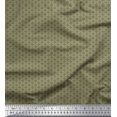 thumbnail image 1 of Soimoi Green polyester Crepe Fabric Flower Geometric Printed Fabric 1 Yard 52 Inch Wide, 1 of 3